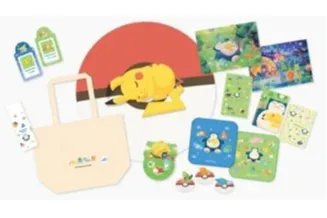オリジナルグッズ（一部）　©2023 Pokémon. ©1995-2023 Nintendo/Creatures Inc./GAME FREAK inc.  Pokémon Sleep is developed by SELECT BUTTON inc.  ポケットモンスター・ポケモン・Pokémonは任天堂・クリーチャーズ・ゲームフリークの登録商標です。