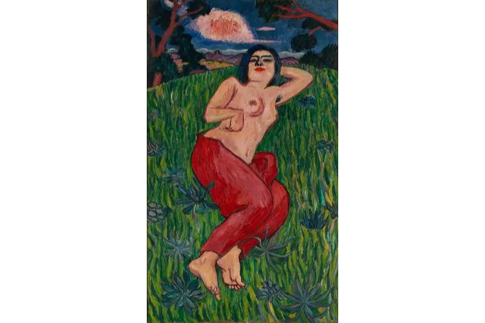 萬鉄五郎《裸体美人》1912年、重要文化財