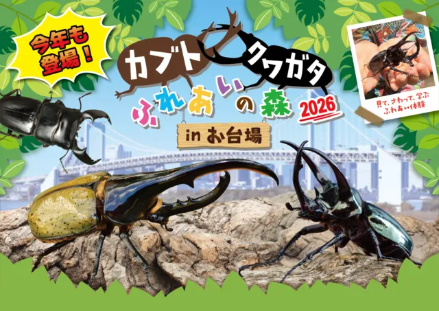 カカブト・クワガタ ふれあいの森 in お台場 2026