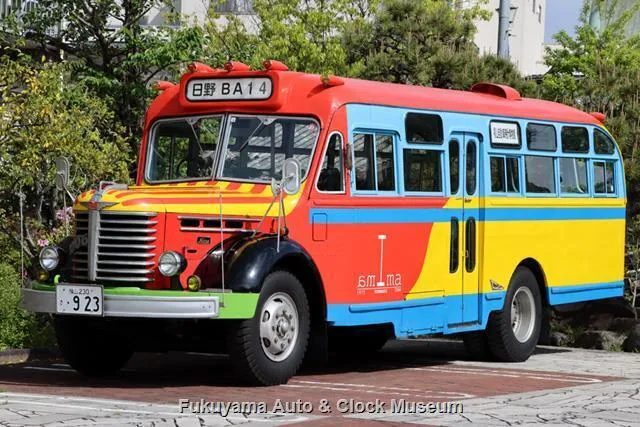 福山自動車時計博物館　お盆のボンネットバス試乗会