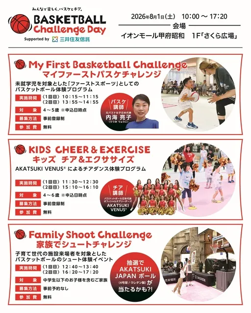 バスケットボールチャレンジデー（山梨）