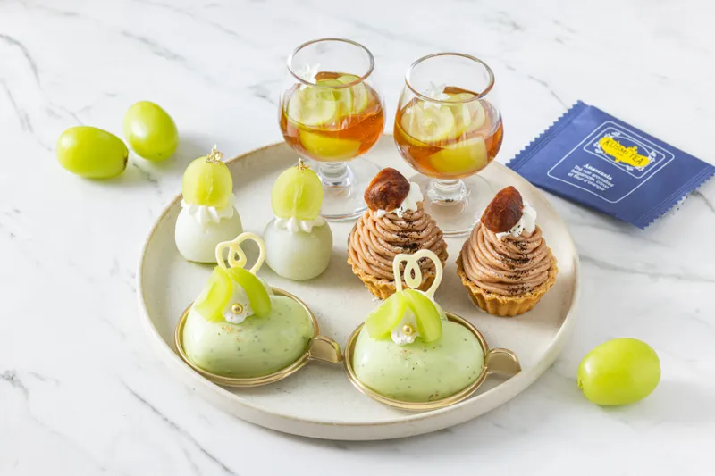 「Shine Muscat Afternoon Tea Set～KUSMI TEA Collaboration～」イメージ