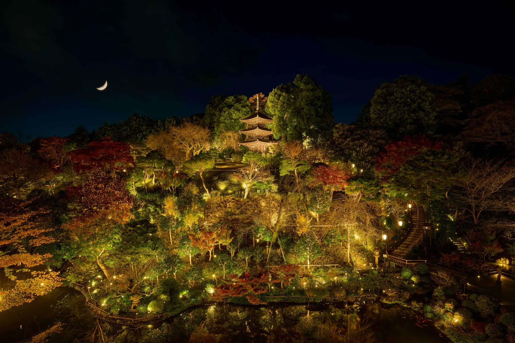 ＜庭園演出＞‟東京で一番近い月” TOKYO MOON_4