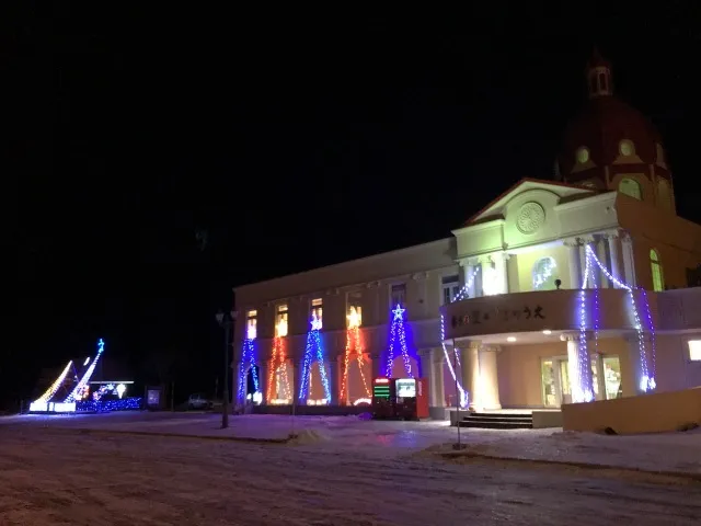 滝上・道の駅「イルミネーション」