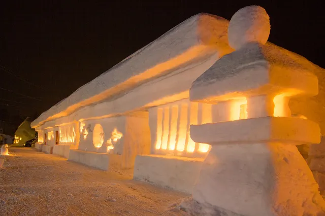 月山志津温泉 雪旅籠の灯り_1