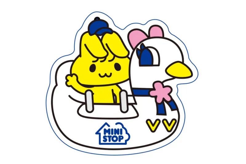 ミミップくんと一緒に撮影した方にはオリジナルステッカーステッカーをプレゼント。※8月7日配布ステッカー