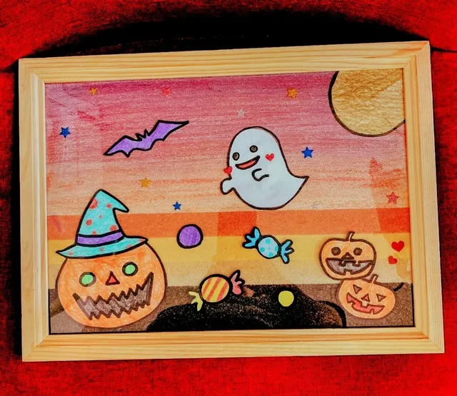 ハロウィンサンドアート作り体験（イオン小郡ショッピングセンター）