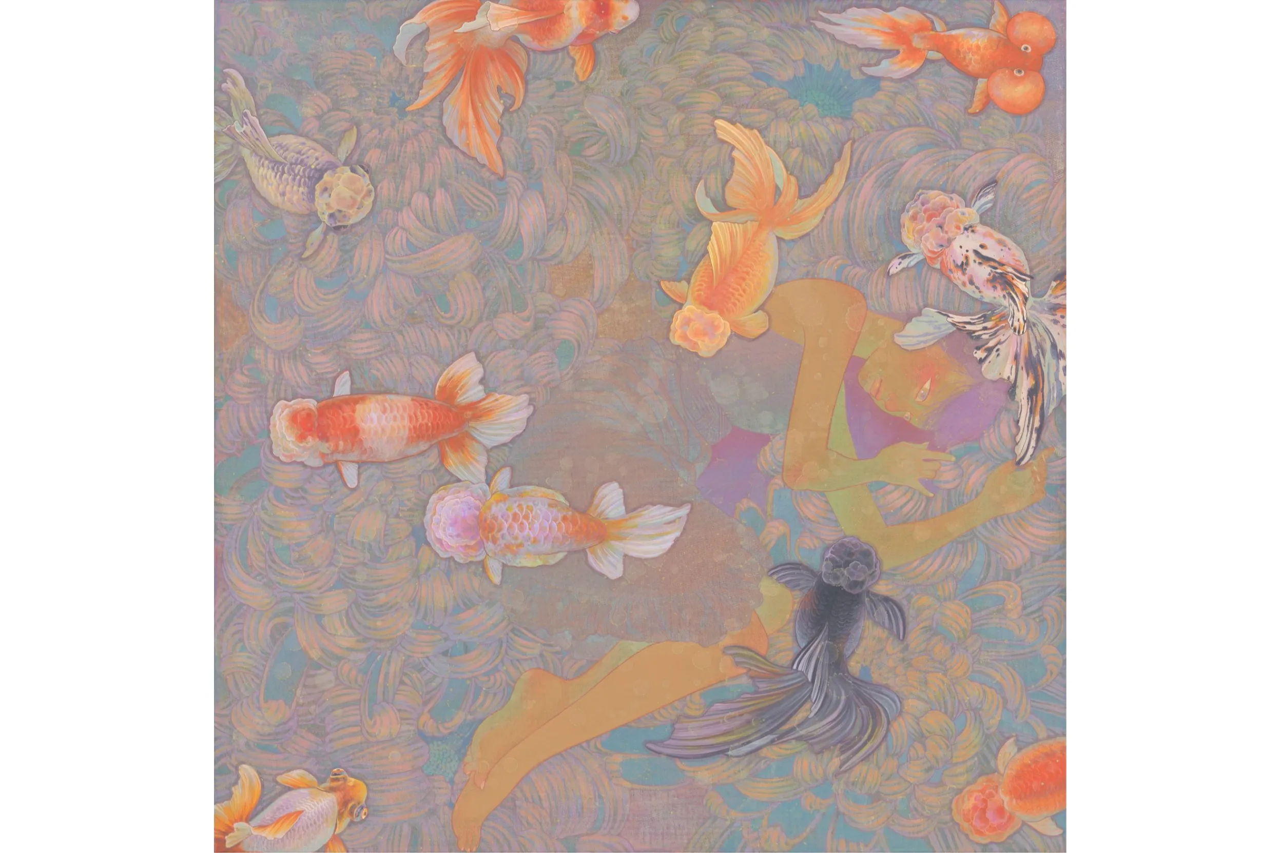One style☆ 「Lucky gold fish」 原画 金魚 Curated by Riusuke Fukahori 「金魚美抄2024×銀座 蔦屋書店