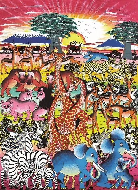 アフリカン現代アート ティンガティンガ原画展＠そごう大宮店