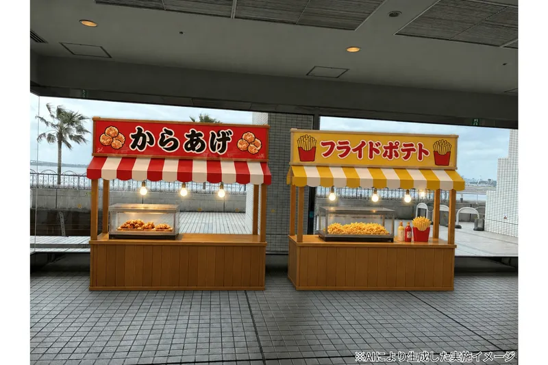 屋台イメージ（AIにより生成した実施イメージ）