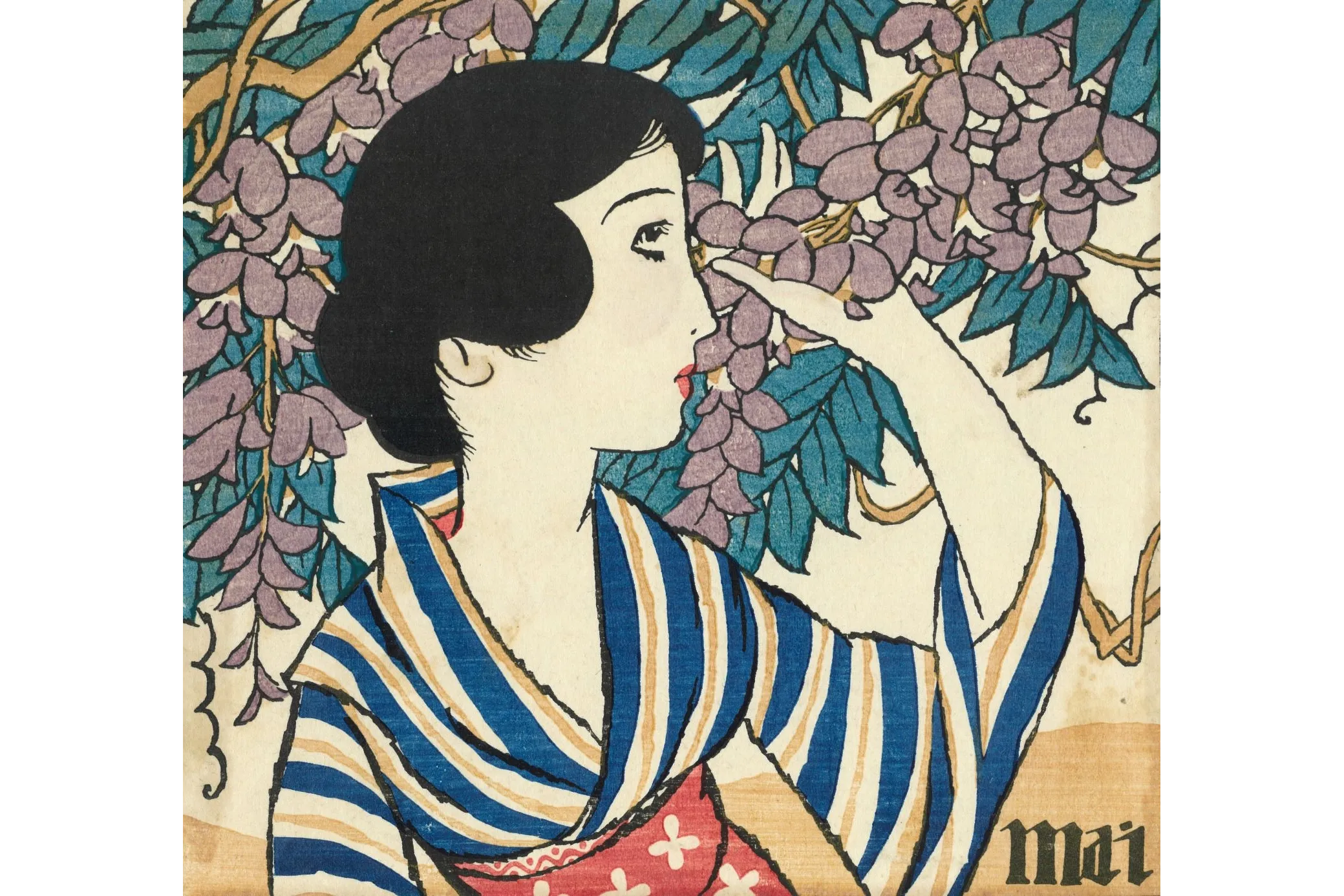大正ロマン美人画・鈴木由太郎・白寿賞出展作原画　大作 大正ロマン美人画・鈴木由太郎・白寿賞出展作原画 大作 夢二がいざなう