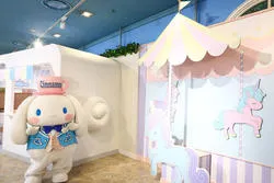 シナモロール15thアニバーサリーエリア「シナモンロールふわもこ