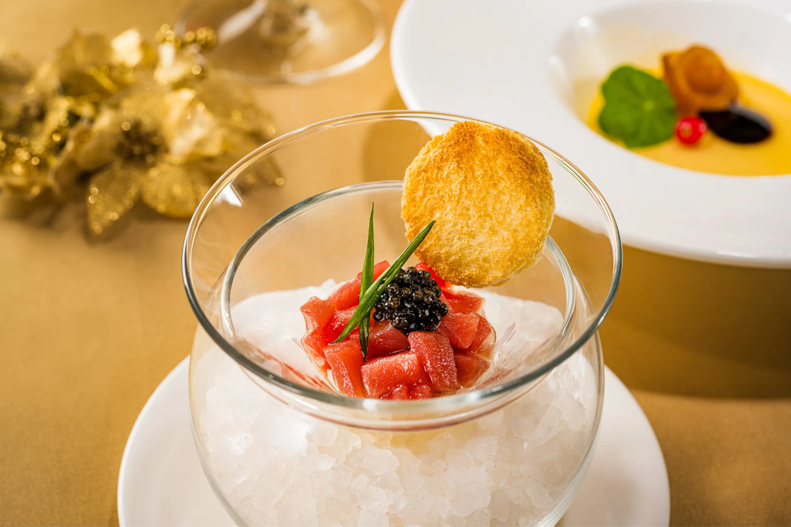 Gien Le Houx ヒイラギデザイン皿 クリスマスディナープレート2枚