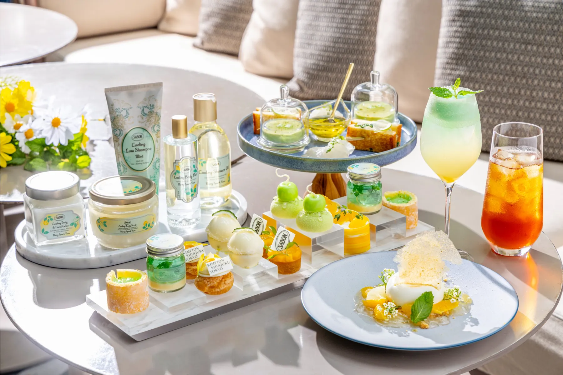 SABON × キンプトン新宿東京 ミンティスパーク・ユズ アフタヌーンティー_15