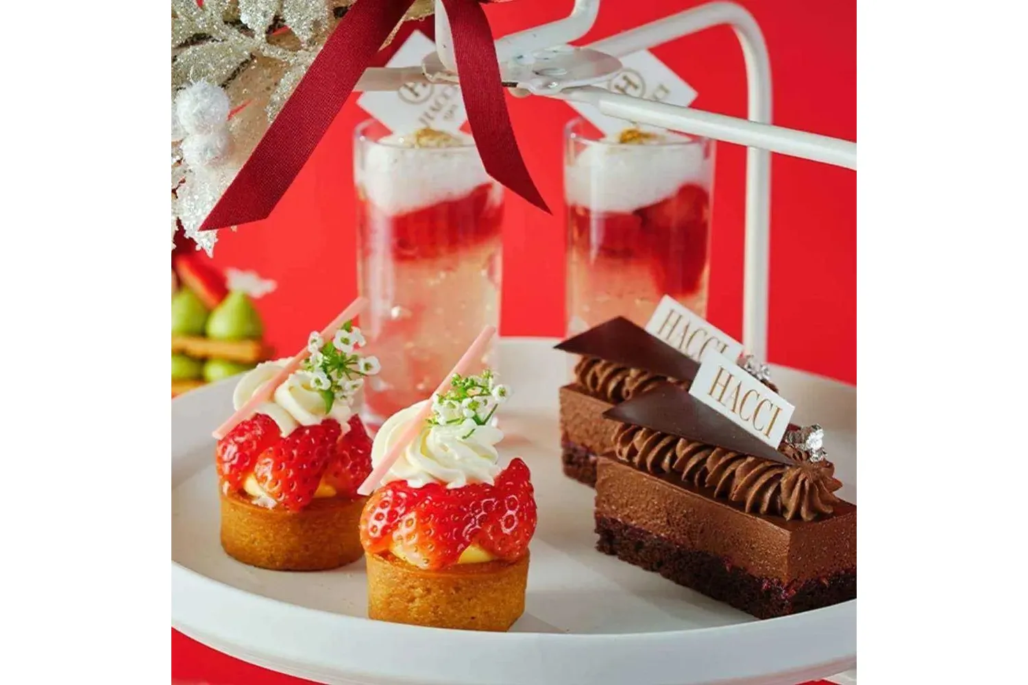 アフタヌーンティー 7点おまとめ HONEY STRAWBERRYアフタヌーンティー】いちごとはちみつを堪能【青山