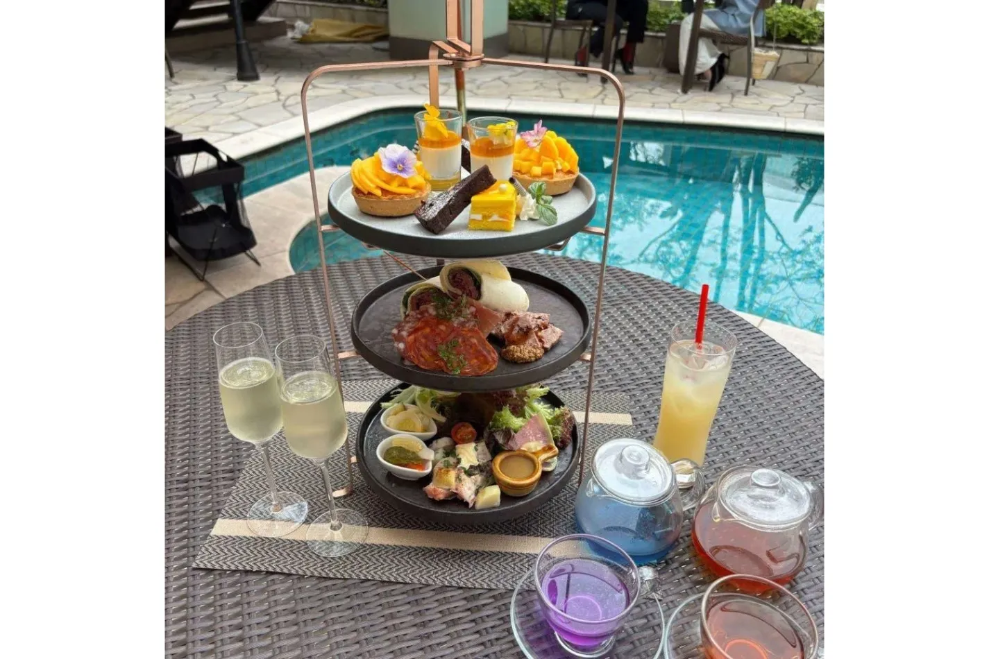 アフタヌーンティー】旬のマンゴーデザート＆セイボリー【347