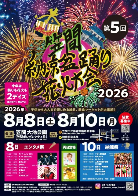 笠間納涼盆踊り花火大会2026