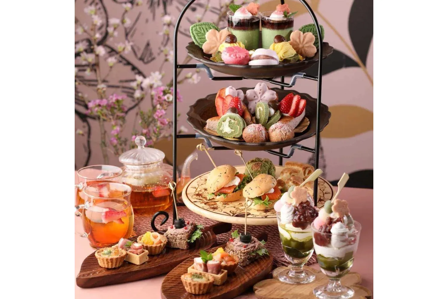 春の桜まつりアフタヌーンティーセット～2025～【桜山ホテルカフェ】