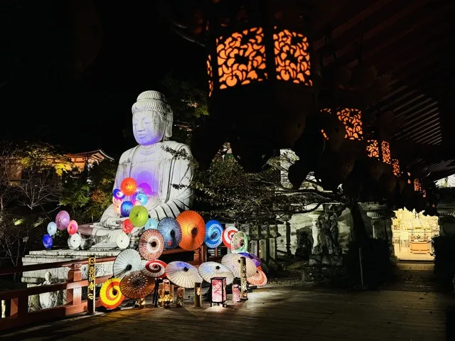 壷阪寺「光の巡礼」～和傘アートで繋ぐ巡礼の旅～