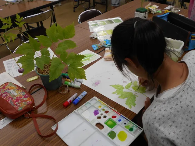 こども植物画教室