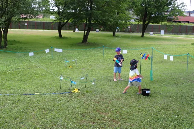 水遊び場で遊ぼう！