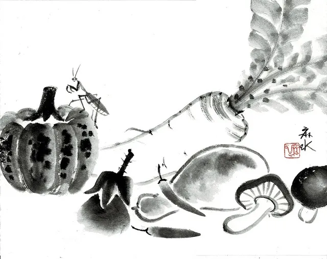 水墨画1日体験」ワークショップ