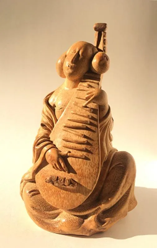中国 古竹彫刻 雲龍彫 筆筒 M R5069 竹彫刻