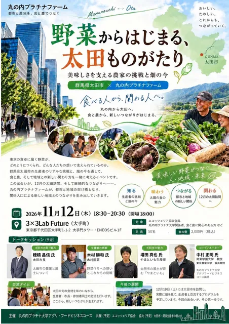 野菜からはじまる、太田ものがたり　美味しさを支える農家の挑戦と畑の今
