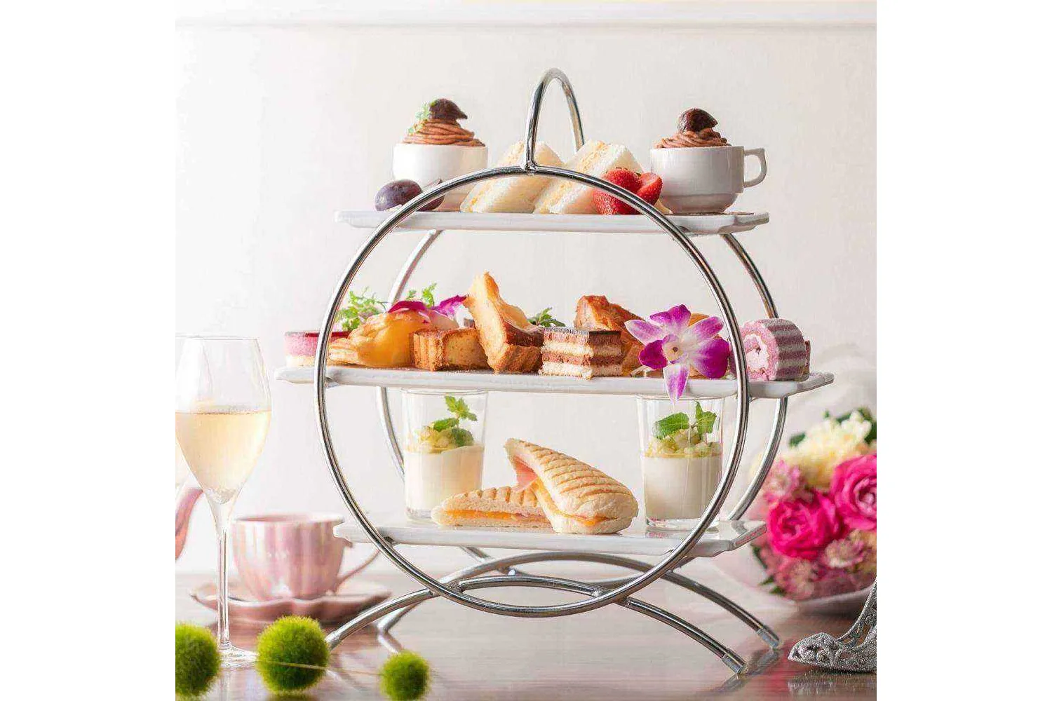 抹茶と柑橘のアフタヌーンティー】季節のオードブル10種【PRIME TOKYO