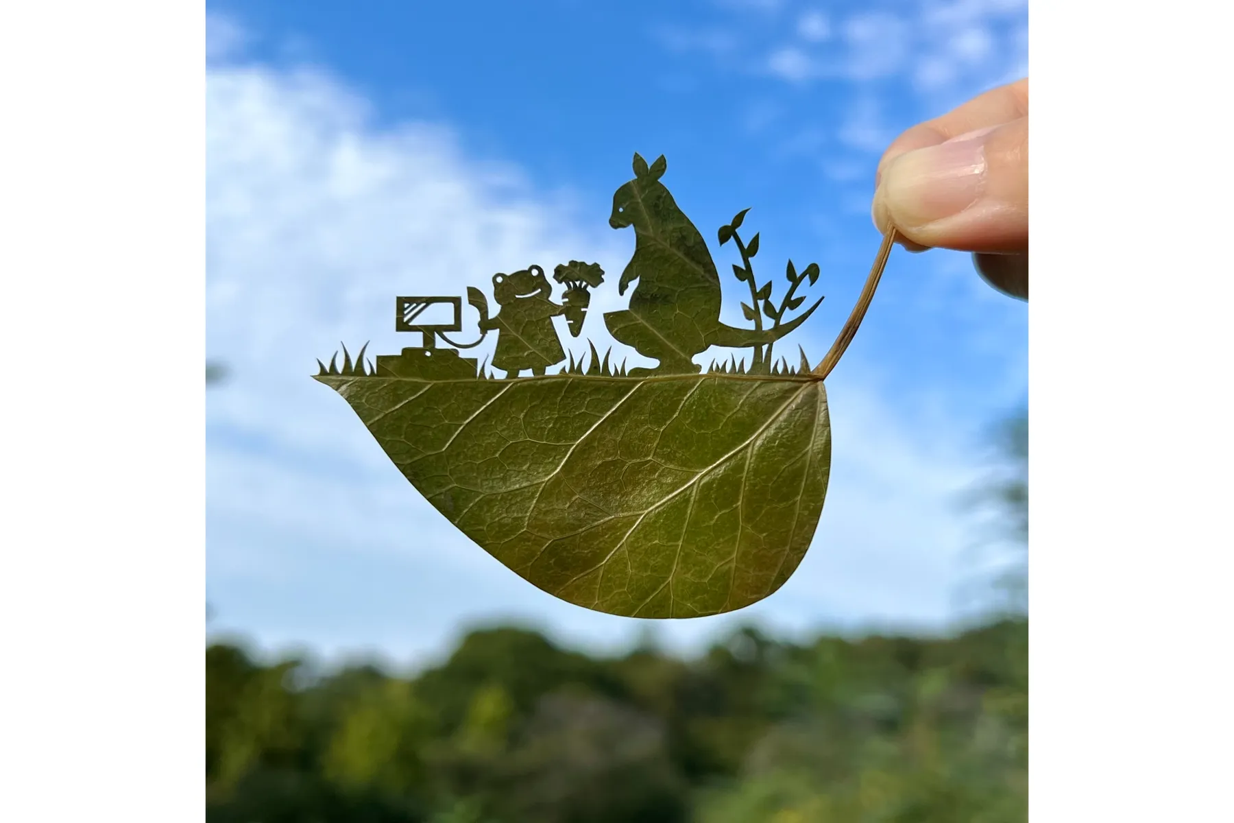 Hello！Leaf Art World in Yokohama　リト＠葉っぱ切り絵展 in 横浜みなとみらい_5