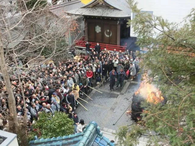 鳥越神社とんど焼き_1