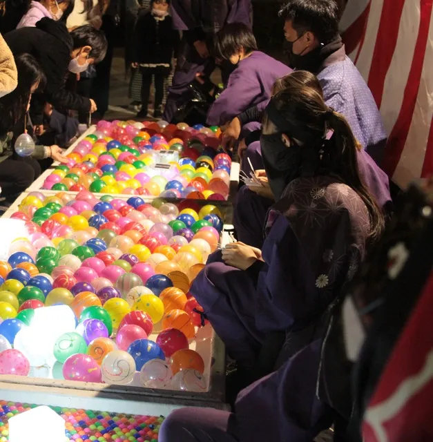 花魁と灯りの秋まつり