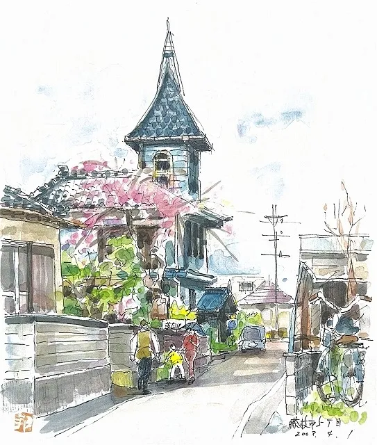 移り変わる志太の里、懐かしの風景画展