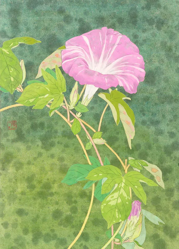 日本美術院　院友　宮野孝司　日本画10号　百貨店上代50万 宮野孝司展