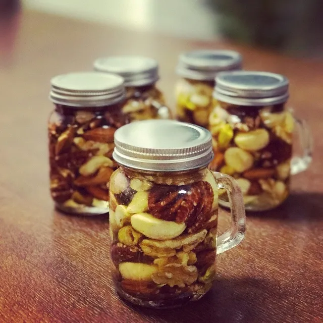 冬の薬膳ハニーナッツ作り