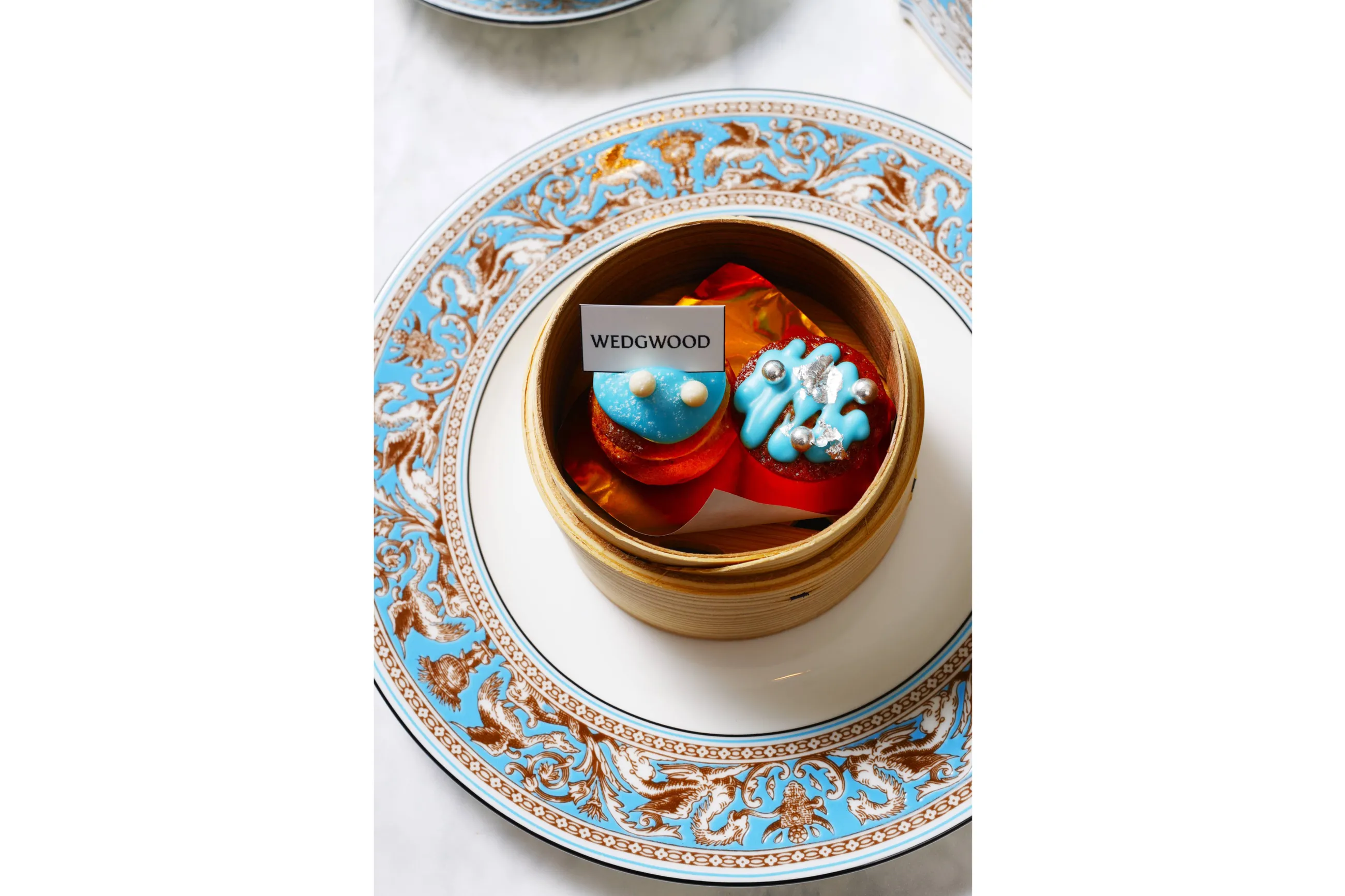 ウェッジウッド　フロレンティーンターコイズ　アフタヌーンティースタンド3段付 ウェッジウッド（Wedgwood） フロレンティーン ターコイズ