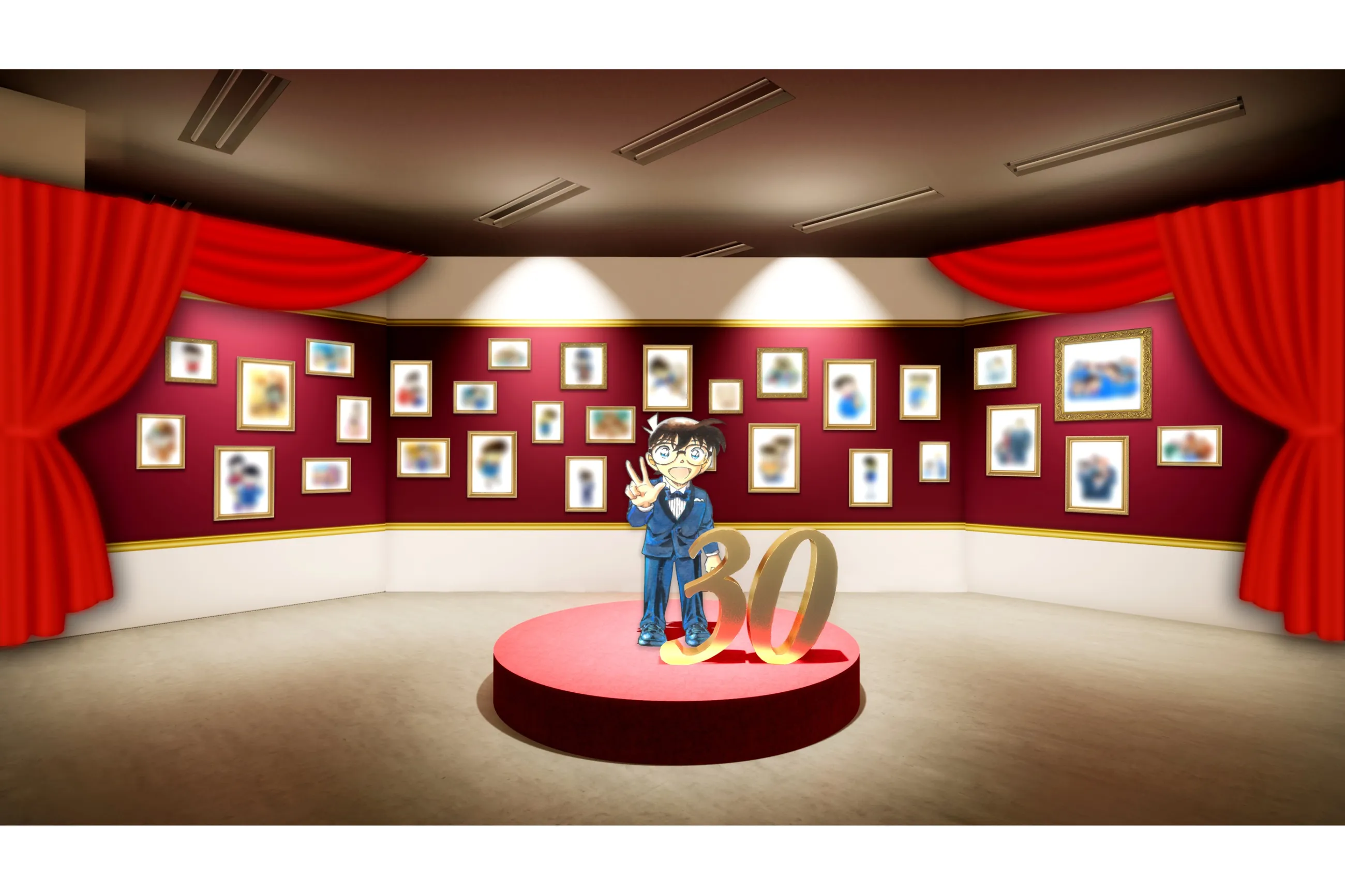 名探偵コナン展　連載30周年記念　会場限定手ぬぐい　6種セット 連載30周年記念 名探偵コナン展 東京会場限定 手ぬぐい コナン展