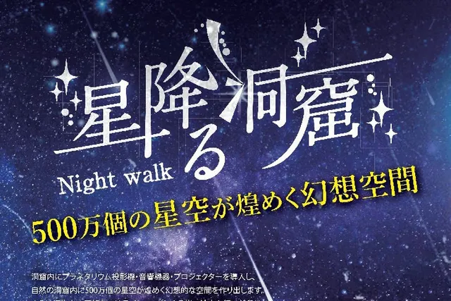 星降る洞窟ナイトウォーク