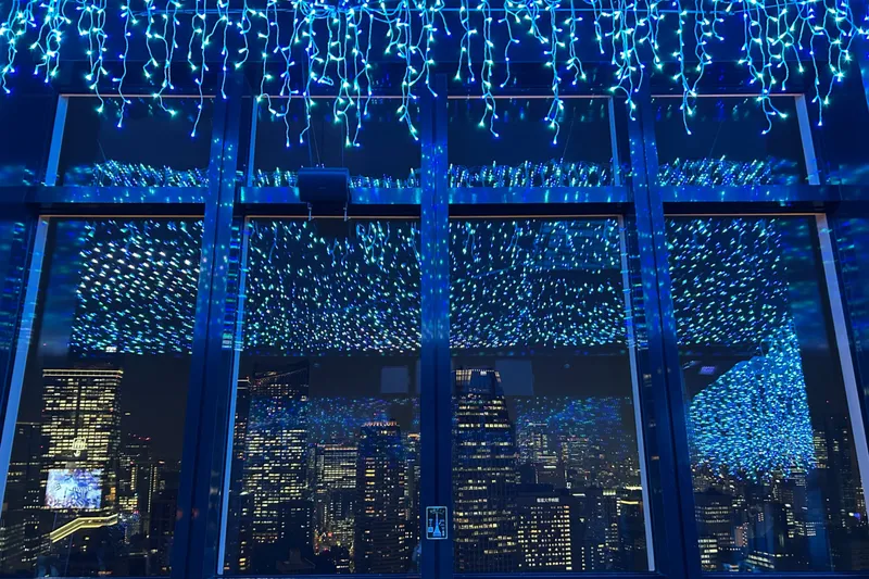 ＜東京タワー 天の川イルミネーション 2026＞メインデッキ イルミネーション（2026年撮影：レッツエンジョイ東京編集部）