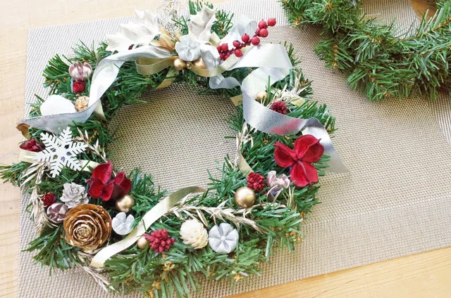 クリスマス限定 「クリアフレームリース」