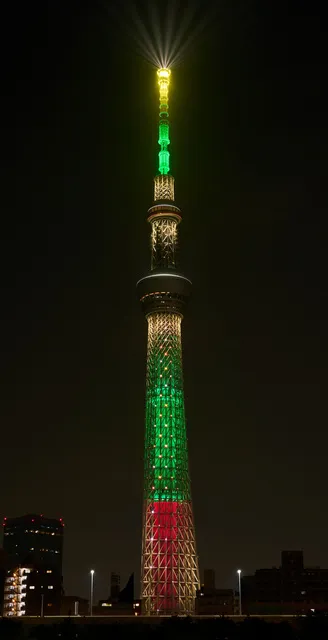 東京スカイツリー　バブルスカイツリーらいと 東京スカイツリークリスマス特別ライティング