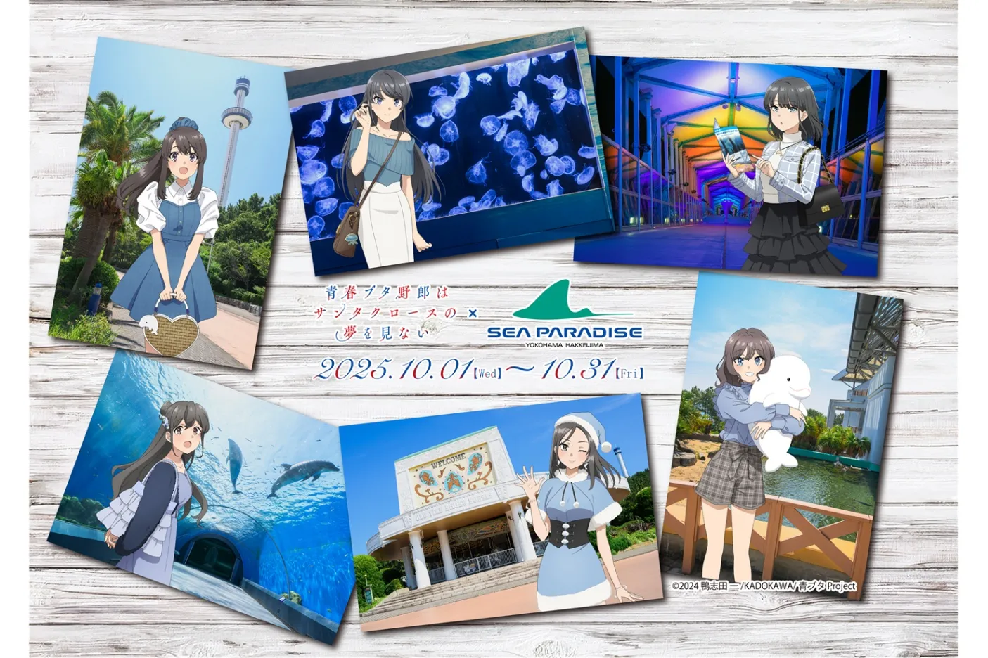 青ブタ　八景島シーパラダイス　桜島麻衣 プレミアムパス風カード　入場特典 青ブタ×八景島シーパラダイス 桜島麻衣 プレミアムパス風カード 入場