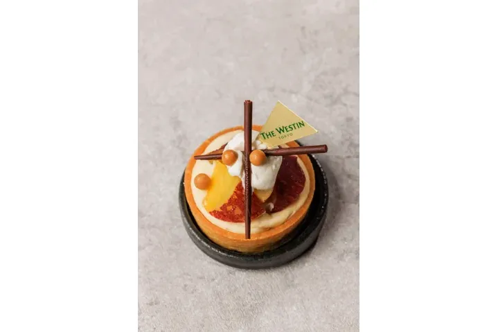 レアチーズとさつま芋のタルト