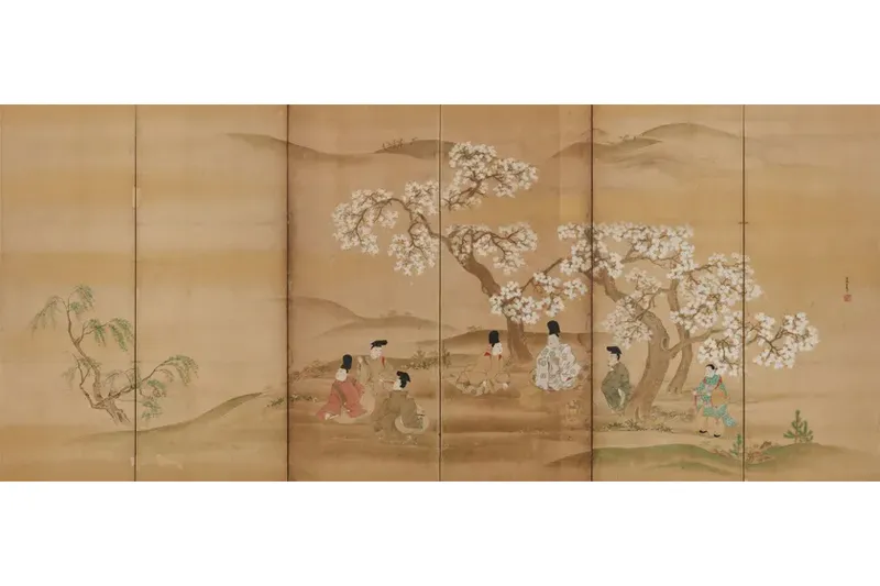観桜図屏風
