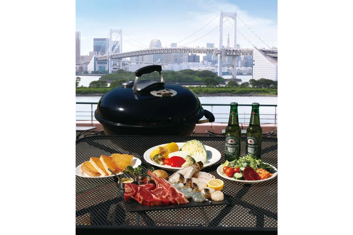 BBQ-терраса в Aqua City Odaiba от Sizzler
