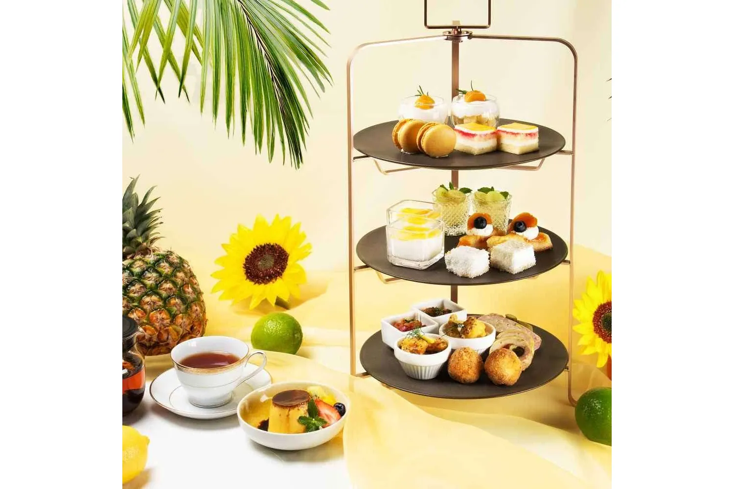 【Summer Afternoon Tea】自家製カスタードプリン付【tcc GINZAの洋食】_1