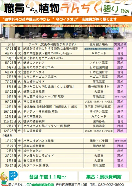 職員による植物うんちく語り2025「盛夏の温室散策」