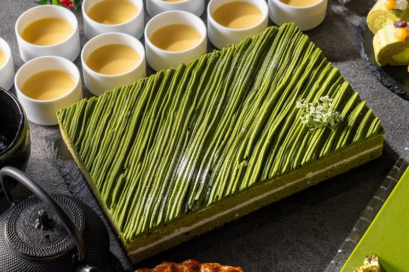 抹茶のモンブランショートケーキ