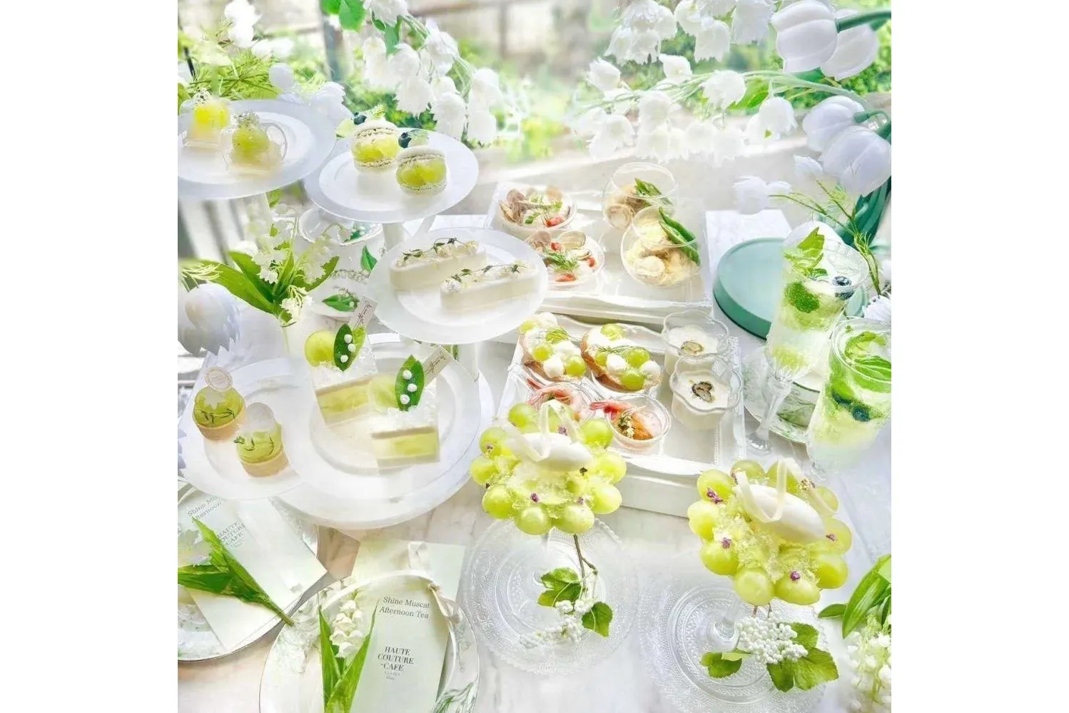 【7/11～★推し活Plan】Shine Muscat Afternoon Tea【HAUTE COUTURE CAFE】_2