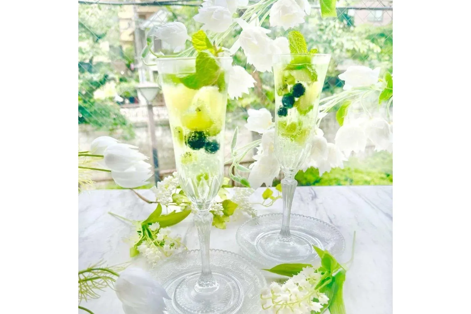 【7/11～★推し活Plan】Shine Muscat Afternoon Tea【HAUTE COUTURE CAFE】_3